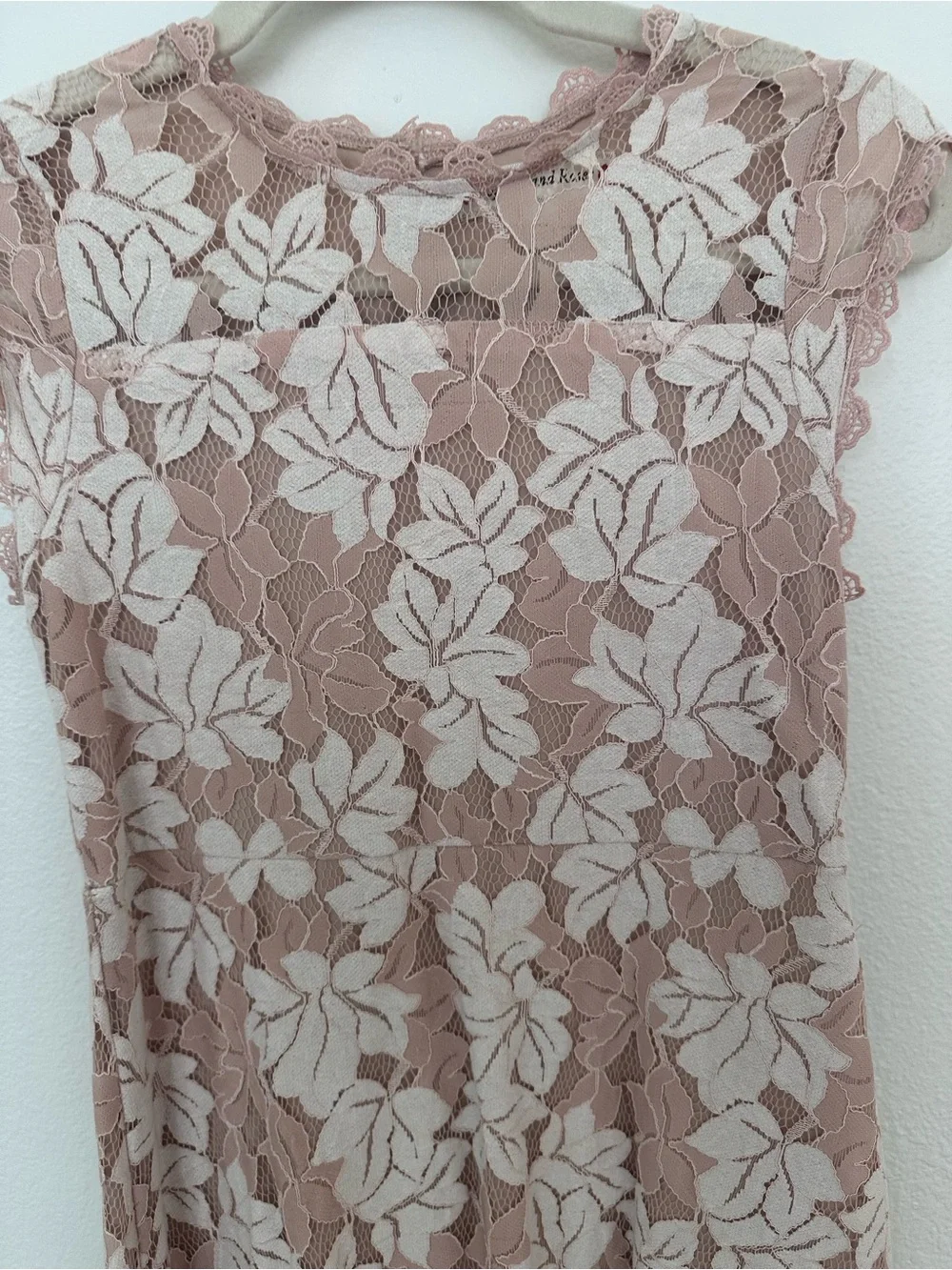 Poppies and Roses Girls Elegant Pink Lace high low Dress